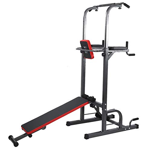 Multifunction Pull‑up Frame Bracket, Multifunctional Workout Equipment Exercise Machine with Foldable Supine Position Plate Fitness Equipment for Home Gym Fitness Strength Training