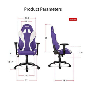 AKRacing Core Series SX Gaming Chair with High Backrest, Recliner, Swivel, Tilt, Rocker and Seat Height Adjustment Mechanisms with 5/10 Warranty - Lavender