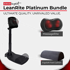 LeanRite Ergonomic Office Chair for Standing Desk Bundle with Accessories - 2024 Version