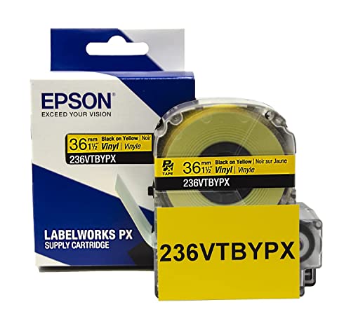 Epson LABELWORKS Safety Manager Bundle - LW-PX800 Industrial Wireless Label Maker, 236VTBYPX Tape Cartridge, 236BOPX PET (Polyester) Tape Cartridge, and 218FRPX PET (Polyester) Tape Cartridge