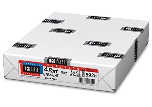 Limited Papers(TM) Paper, Carbonless Sheets, Superior, Pre Collated, Multi Part, Bond Finish. (4 Part Straight 8.5 x 11, White/Canary/Pink/Gold (5925), 20 Ream)