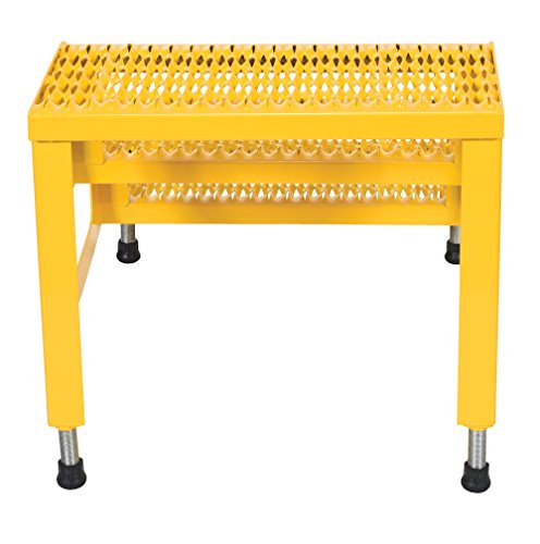 Vestil Adjustable Step Mate Stand 3 Step 500 Lb. Capacity Yellow