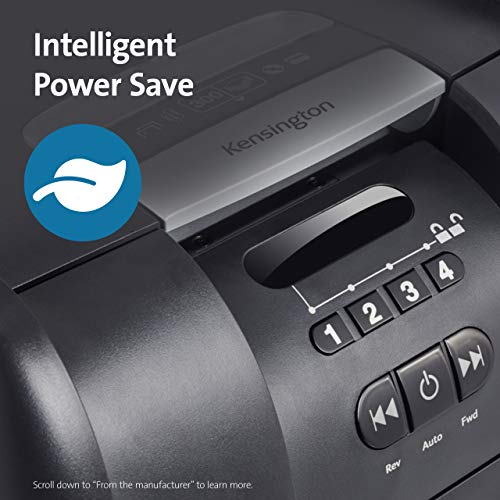 Kensington Shredder - OfficeAssist A3000 Auto-Feed Anti-Jam P4 300 Sheet Crosscut Shredder (K52080AM)