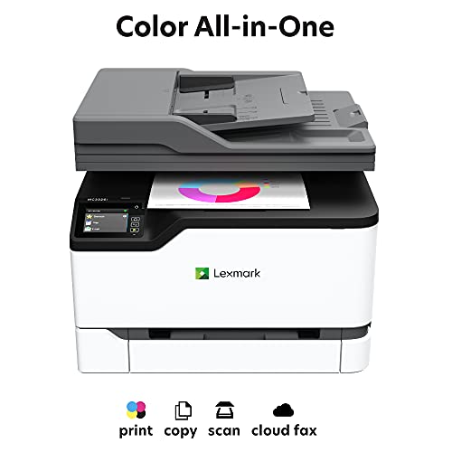 Lexmark MC3326i Colour Multifunction Laser Printer with Print, Copy, Scan and Wireless Capabilities, Two Sided Printing with Full Spectrum Security and Prints Up to 26ppm (40N9660)