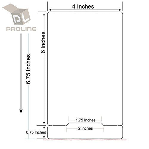 ProLine 4x6.75 Labels Compatible for FedEx 4" x 6.75" Large Thermal Label with 1" core Shipping Labels 420 Labels per roll (22 Rolls / 9240 Labels)