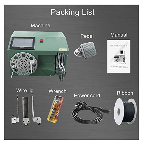 MXBAOHENG Automatic Cable Coil Wire Winder Binding Machine (220V)