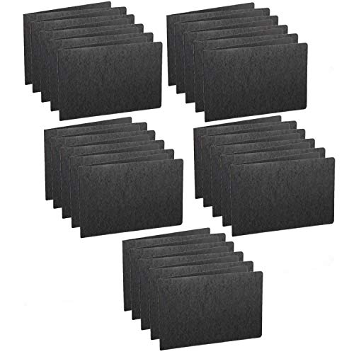 Oxford Pressboard 11" x 17" Report Cover, 3" Capacity, Tape-Reinforced Side Hinge, Tabloid Size, Black (13206) / 25 Pack