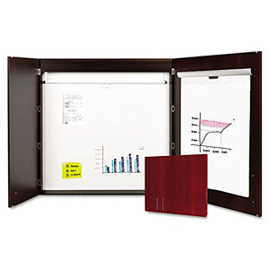 Bi-silque MasterVision CAB01010143 Conference Cabinet, Porcelain Magnetic, Dry Erase, 48 x 48, Ebony
