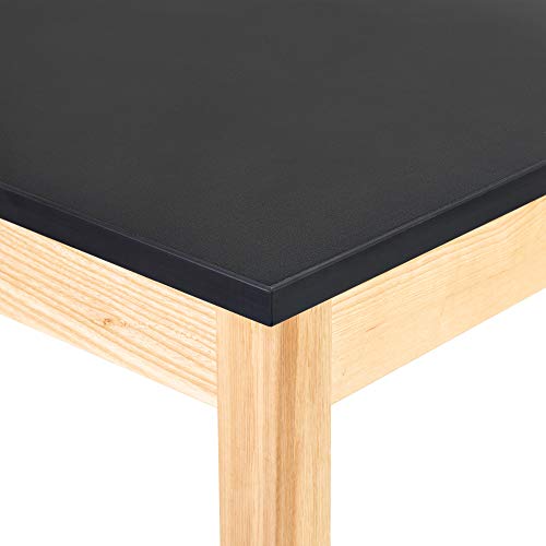 Learniture Heavy-Duty School Science Lab Table with Phenolic Chemical-Resistant Top - 24" x 72" x 29" Black