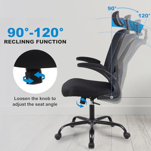 Flysky Ergonomic Office Desk Chair 6Pack - Mesh Home Office Desk Chairs with Lumbar Support & 3D Adjustable Armrests