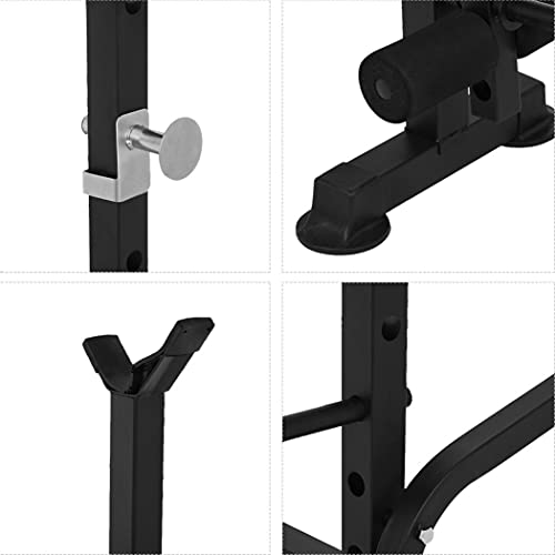 TIANTXS Olympic Bench Set, Multifunctional Strength Training Fitness Equipment Weightlifting Bed with Squat Rack, Home Gym Workout Fitness Full Body Sit up Bench Exercise Olympic Machine