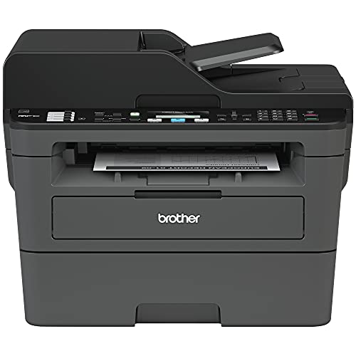 Brother MFC-L2690DW Compact Monochrome All-in-One Laser Printer - Print Copy Scan Fax - Wirless Connectivity - Mobile Printing - Auto 2-Sided Printing - ADF - Up to 26 Pages/Min + iCarp Printer Cable