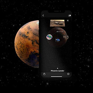 AstroReality Mars Pro | Mars Globe | Solar System Model, Martian Planet | 3D Printed, 4.72" | Paired with Augmented Reality App | Educational Science Aid | Educational Gift