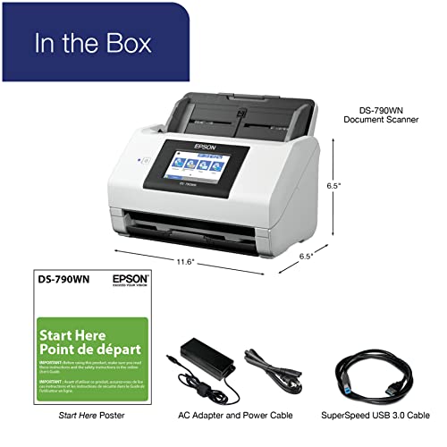 Epson DS-790WN Wireless Color Document Scanner with Duplex Scanning