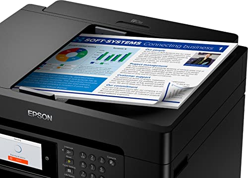 Epson Workforce Pro WF 78-Series Wireless All-in-One Inkjet Printer, Wide-Format Printing up to 13" x 19", Auto Duplex Print, Copy Scan Fax, Two 250-Sheet Trays, 50-Sheet ADF