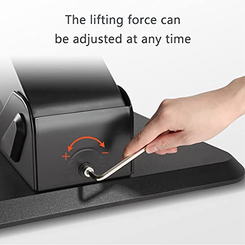 Standing Desk Converter 23.6inch Height Adjustable Sit to Stand Up Desk Riser Home Office Desk Workstation with Keyboard Tray Black