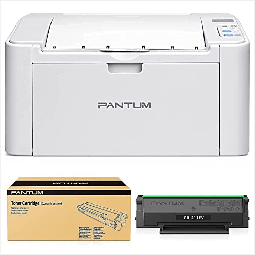 Laser Wireless Printer Black and White Mobile Printing-Pantum P2502W, Pantum PB-211EV Toner Cartridge Standard Yield 1500 Pages