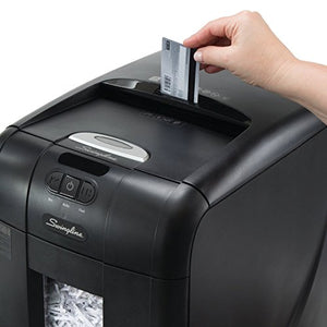 Swingline Paper Shredder, Auto Feed, 130 Sheet Capacity, Super Cross-Cut, 1-2 Users, Stack-and-Shred 130X (1757571)