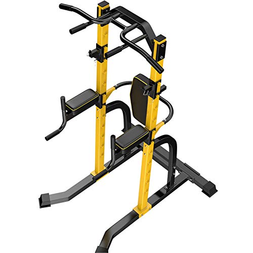 WE&ZHE Pull Up Bars Power Tower, Workout Dip Station Pull Up Tower Multi-Function Pull Up Dip Stand Chin Up Home Strength Training Equipment