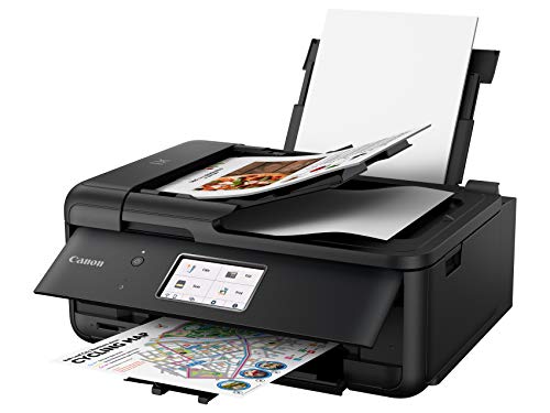Canon TR8620 All-In-One Printer For Home Office | Copier |Scanner| Fax |Auto Document Feeder | Photo and Document Printing | Airprint (R) and Android Printing, Black
