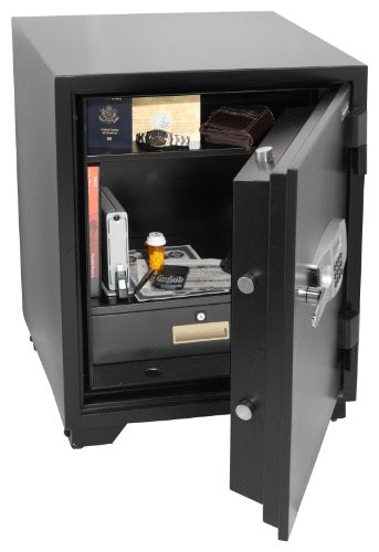Honeywell Safes & Door Locks - 2118 Steel Fireproof Security Safe with Dual Digital Lock and Key Protection, 3.44-Cubic Feet, Black