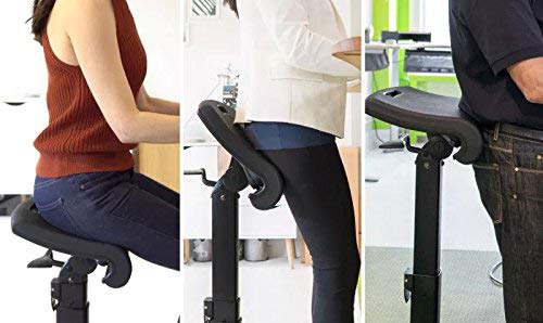 LeanRite Standing Chair, Elite (Bundled w/) Heated Massage Pillow for Pain Relief