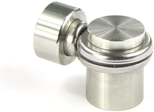 Stainless Steel Magnetic Door Stopper - 2 Pieces Furniture Bathroom Hardware Silver