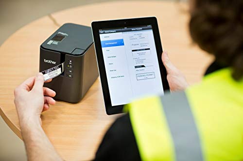 Brother P-Touch PT-P950NW Industrial Network Laminate Label Printer, Up to 36 mm Labels, Standard USB 2.0 and Serial, Ethernet, Built-in Wi-Fi, Optional Bluetooth