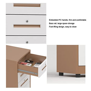 GRFIT 5 Drawer Vertical Metal File Cabinet with Lock - Black