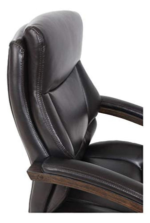Thomasville Edinger Bonded Leather Big & Tall High-Back Chair, Brown/Dark Brown