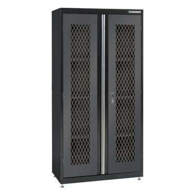 Husky 72 in. H x 36 in. W x 18 in. D Welded Metal Mesh Door Front Floor Cabinet