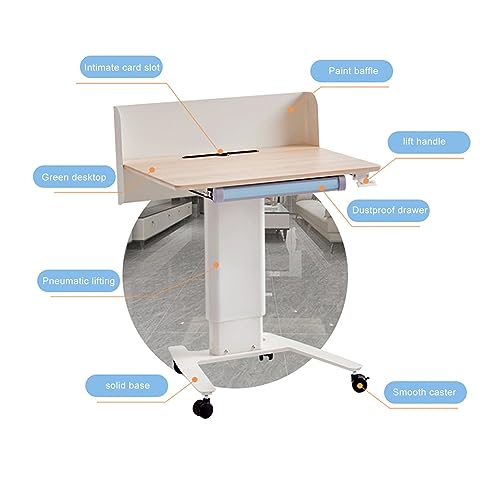 YUZES Mobile Laptop Lectern Podium Stand with Wheels