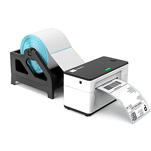 MUNBYN Thermal Label Printer, with Pack of 500 4x6 Roll Labels and Label Holder, High Speed Direct USB Thermal Barcode 4×6 Shipping Label Printer Marker