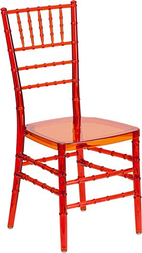 Flash Furniture Flash Elegance Crystal Crimson Stacking Chiavari Chair