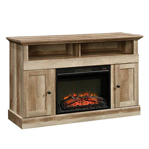 Sauder 423001 Cannery Bridge Media Fireplace Entertainment Center, Accommodates up to a 60" TV Weighing 70 lbs Less, Lintel Oak Finish