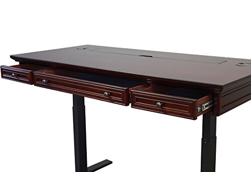 Martin Furniture MV384T-KIT Mount View Electric Sit/Stand, Brown