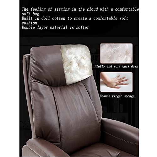 inBEKEA Ergonomic Leather Boss Chair, 160° Reclining High-Back Computer Chair with Electric Footrest