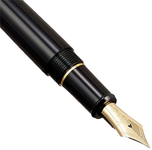 Platinum Fountain Pen #3776 Century (Extra Fine, Black in Black)