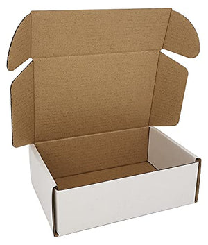 CH-BOX 300 Pack 6x4x2‘’(Inner Size) Corrugated Mailers, Cardboard Small Shipping Boxes, Oyster White (CM642-300)