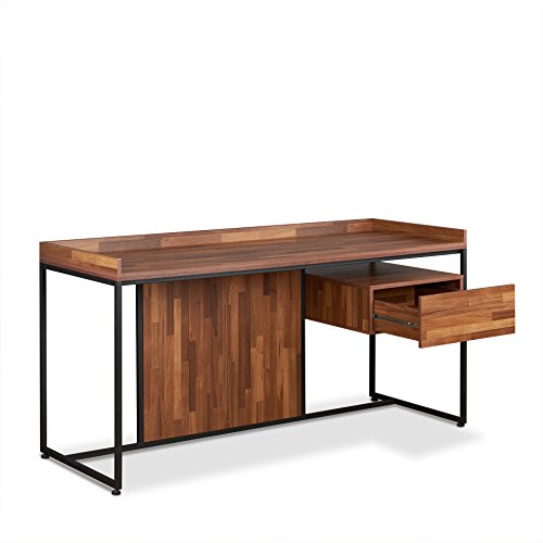 Acme Sara Desk, Walnut & Sandy Black