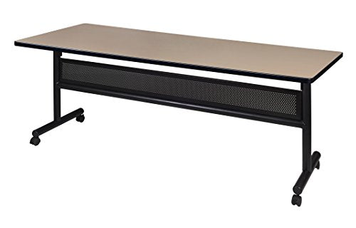 Regency Kee Flip Top Mobile Training Table, 72 x 30 inch, Beige