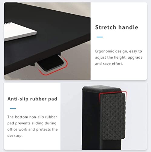 Standing Desk Converter Stand up Desk Riser Ergonomic Sit Stand Desk Adjustable Height Lift Desks Computer Workstation for Home Office (Black)