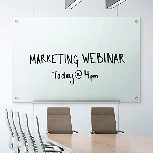 Quartet Glass Whiteboard, Magnetic Dry Erase White Board, 8' x 4', White Surface, Infinity (G9648W-A)