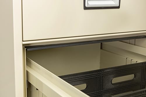 PHOENIX SAFE INTERNATIONAL LLC Vertical 31" 4-Drawer Letter Fireproof File Cabinet with Key Lock, Water Seal - Putty LTR4W31P