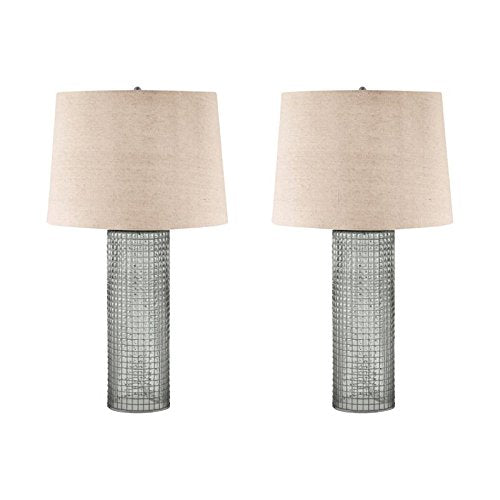 Lamp Works Glass LED Table Lamp in Glass (Set of 2)
