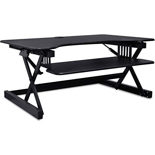 Lorell LLR99759 Deluxe Ergonomic Sit-to-Stand Monitor Riser