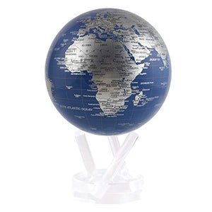 Blue and Silver MOVA Globe 4.5"