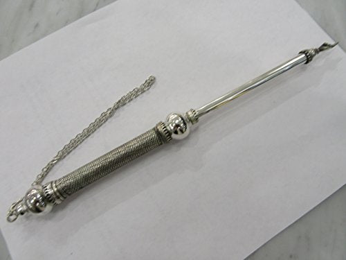 Yad Sterling Silver Filigree Torah Pointer 10" with Chain by Yad