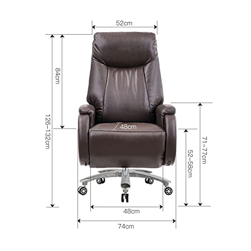 HUIQC Managerial Executive Chair with Electric Footrest, Beige