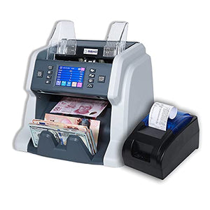 Printer and RIBAO BC-55 Mixed Denomination Bill Money Counter